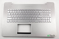Клавиатура для Asus N752VX TopCase Серебро с подсветкой p/n: 90NB0AY1-R30200 - фото