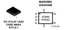 Микросхема NTMFS4C06N N-Channel MOSFET 30V 71A SO-8FL