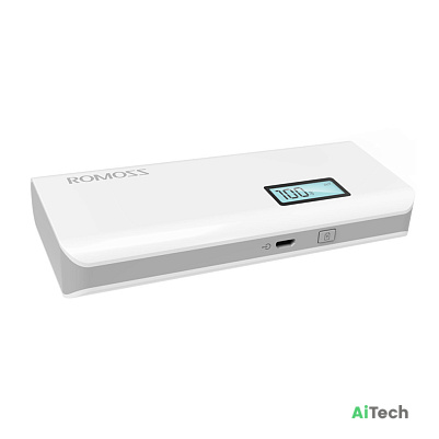 Универсальный внешний аккумулятор ROMOSS Solo 5 Plus 10000mAh (37Wh) USB 5V 2.1А Белый