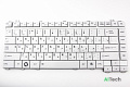 Клавиатура для ноутбука Toshiba A200 A300 L300 M300 белая p/n: NSK-TAJ01 9J.N9082.J01 6037B0028302 - фото