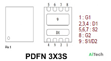 Микросхема PE642DT N-Channel MOSFET 30V 31A PDFN3X3S