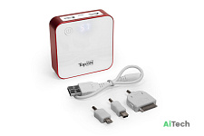 Внешний аккумулятор TopON TOP-QUAD/R 7800mAh (29Wh) 2 USB. Красный