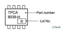 Микросхема TPCA8039-H N-Channel MOSFET 30V 34A SOP-ADVANCE
