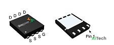 Микросхема SM4513NHKP N-Channel MOSFET 30V 70A DFN5X6-8 Bulk