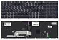 Клавиатура для HP Probook 450 G5 470 G5 серебряная рамка подсветка p/n: L01028-001 - фото