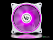 Вентилятор WINDMASTER Firefly-R Purple / 120*120*25 / 3pin+Molex [WM-FAN-FRFR-P] - фото